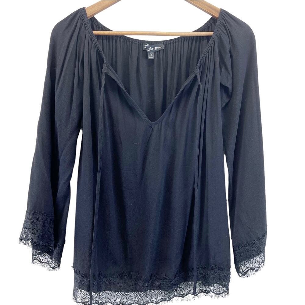 For Love & Lemons Flowy Top Womens Small Whimsygoth Boho Witchy Dark‎ Cottage